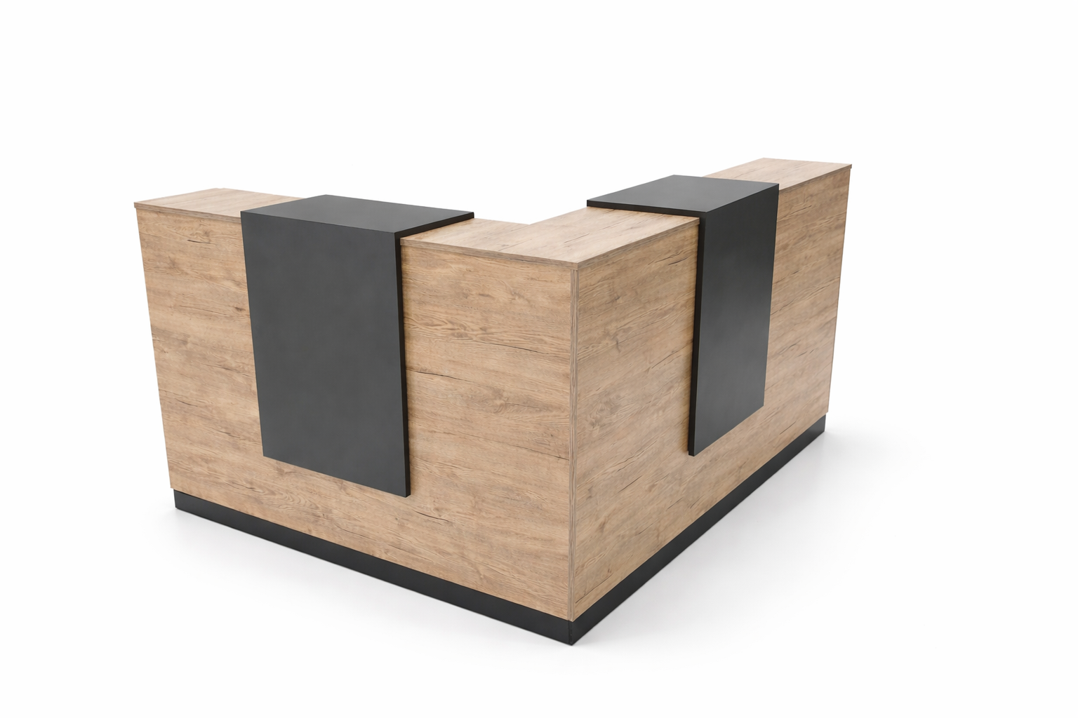 Custom reception desk (comptoir) for salons and showrooms, AIHAM TECHNOLOGY Morocco